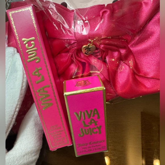 Juicy Couture Fuchsia Satin Hair Bow/Twilly - Plus Goodies main image 9